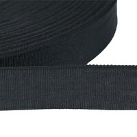 Тесьма шляпная 22мм цв черный 6г/м (боб 100м) Хт