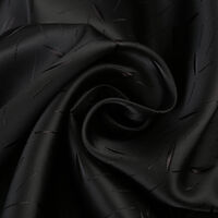 Ткань подкладочная Поливискоза Twill 90гр/м2, 52пэ/48вкс, 146см, черный Жаккард зернышко/S580 (50м) KS_FI00004