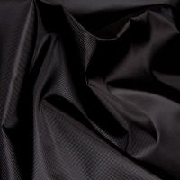 Ткань Оксфорд 420D, WR/PU1000, 140гр/м2, 100пэ, 150см, черный/S580, (рул 100м)_TPX023